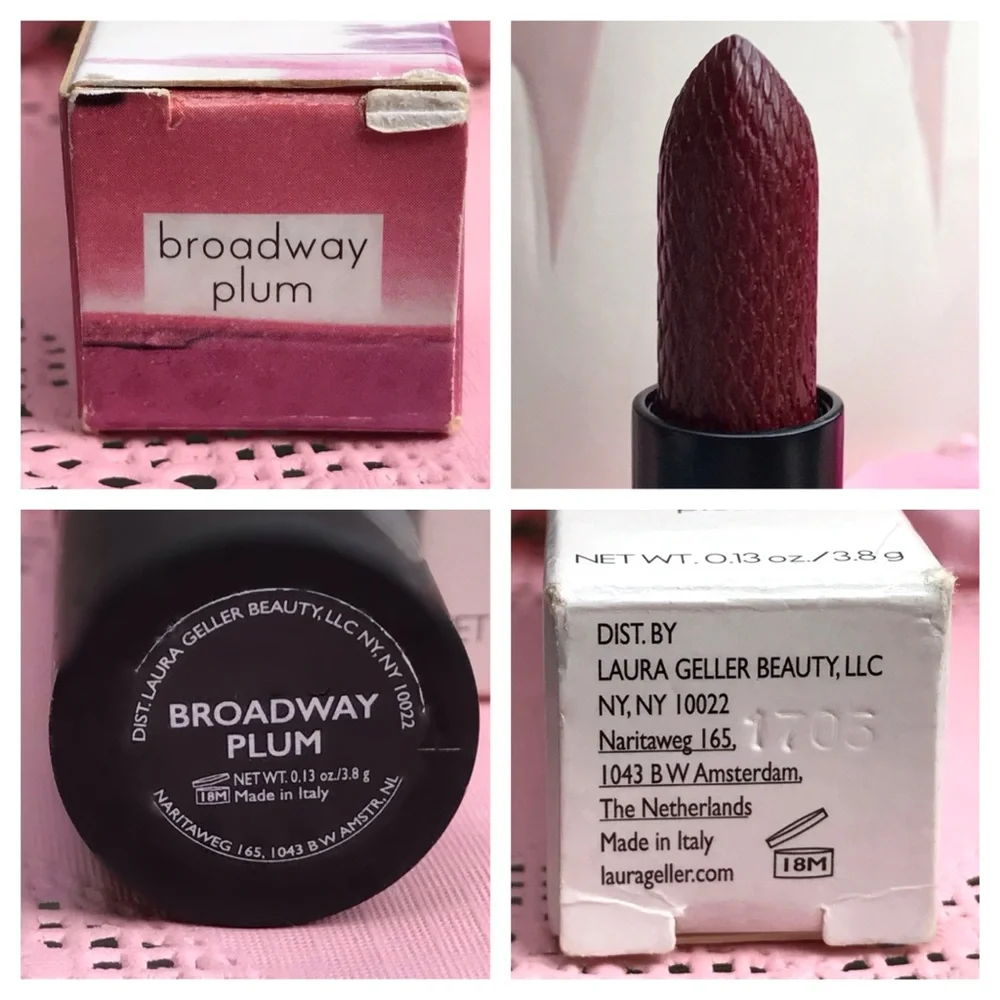 Laura Geller Iconic Baked Sculpting Lipstick in Broadway Plum ISSUE w Tube *BNIB - Picture 11 of 15
